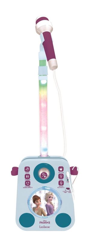 Hudební hračka Lexibook Frozen Karaoke se dvěma mikrofony a světelnými a zvukovými efekty