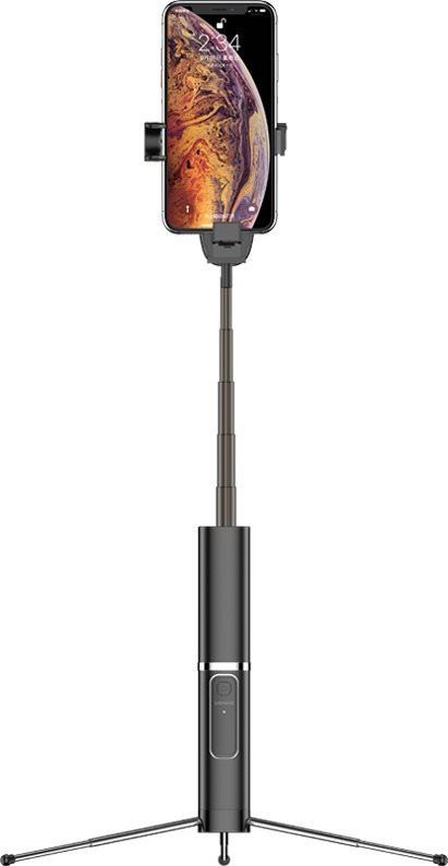 Selfie tyč USAMS US-ZB064 Phantom Wireless Selfie Stick black