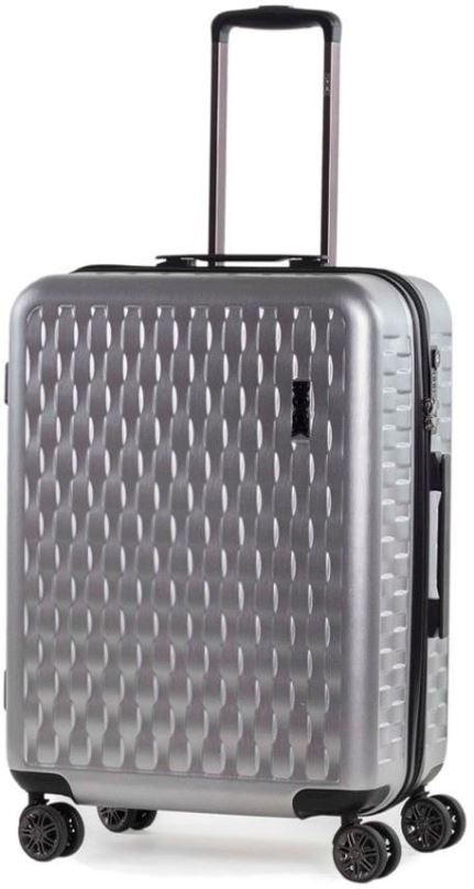 Cestovní kufr ROCK TR-0192 M, stříbrná