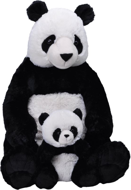 Plyšák WILD REPUBLIC Panda, samice s mládětem obří 76 cm