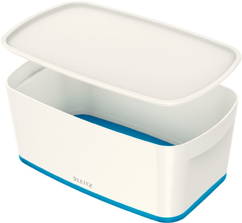 Úložný box Leitz WOW MyBox, velikost S, bílá/modrá