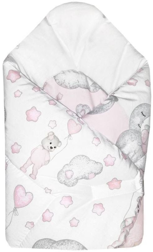 Zavinovačka COSING SLEEPLEASE - Medvídek hvězdičky růžová