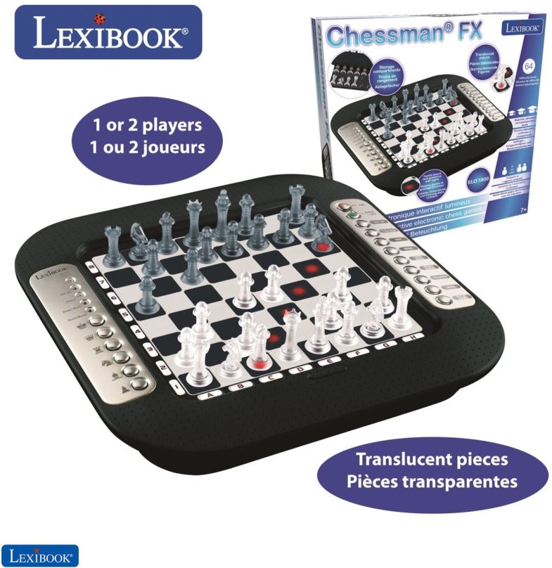 Stolní hra Lexibook Šachy ChessMan FX
