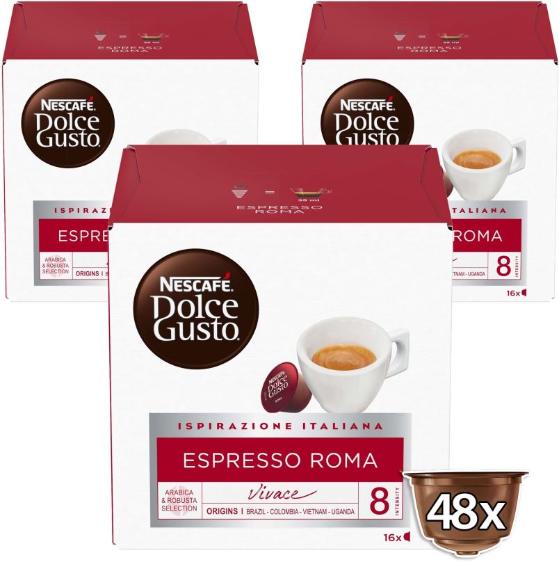 Kávové kapsle NESCAFÉ® Dolce Gusto® Espresso Roma - 48 kapslí