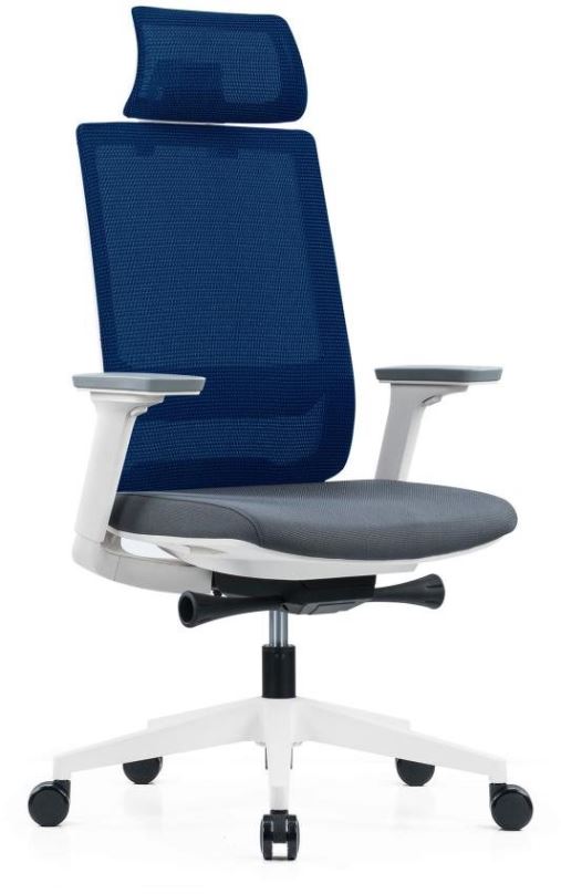 Kancelářská židle DALENOR Meteor X, ergonomická, síťovina, modrá