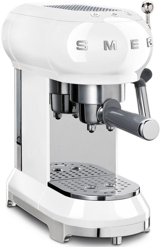 Pákový kávovar SMEG 50's Retro Style, bílý