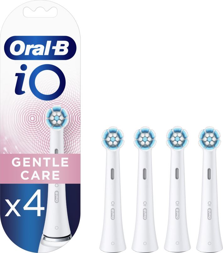Náhradní hlavice Oral-B iO Gentle Care Kartáčkové Hlavy, Balení 4 ks