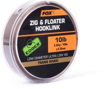 FOX Vlasec Zig and Floater Hooklink Trans Khaki 100m 0,26mm 10lb