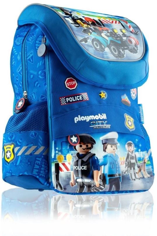 Školní batoh PLAYMOBIL Modrý PL-11 Police