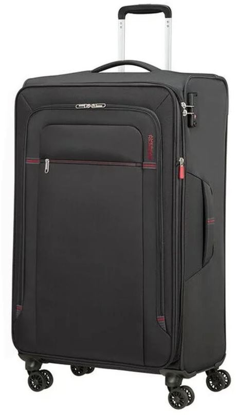 Cestovní kufr American Tourister Crosstrack Spinner 79/29 EXP Grey/Red
