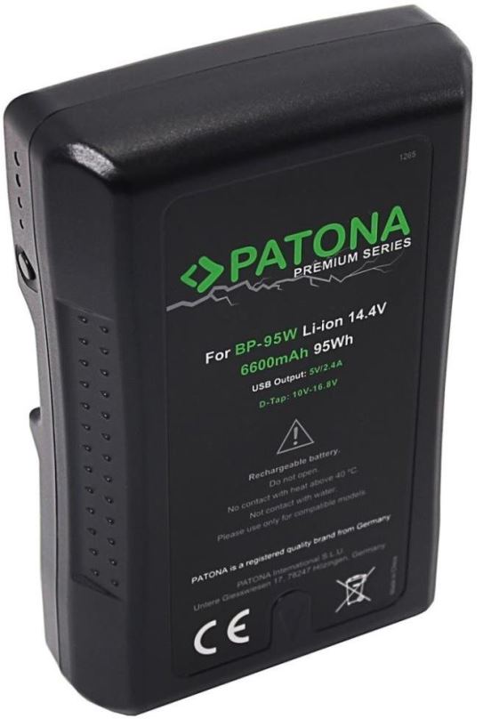 Baterie pro fotoaparát PATONA V-Mount kompatibilní se Sony BP-95WS