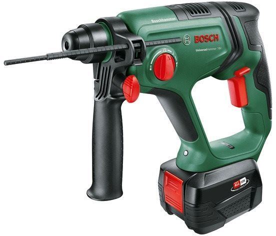 Vrtací kladivo BOSCH Aku kladivo UniversalHammer 18V, 1x 4,0Ah + nab. AL1830, kufr 0.603.9D6.004