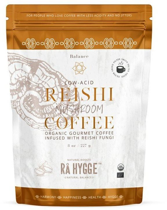 Káva Ra Hygge BIO mletá káva Peru Arabica REISHI 227g