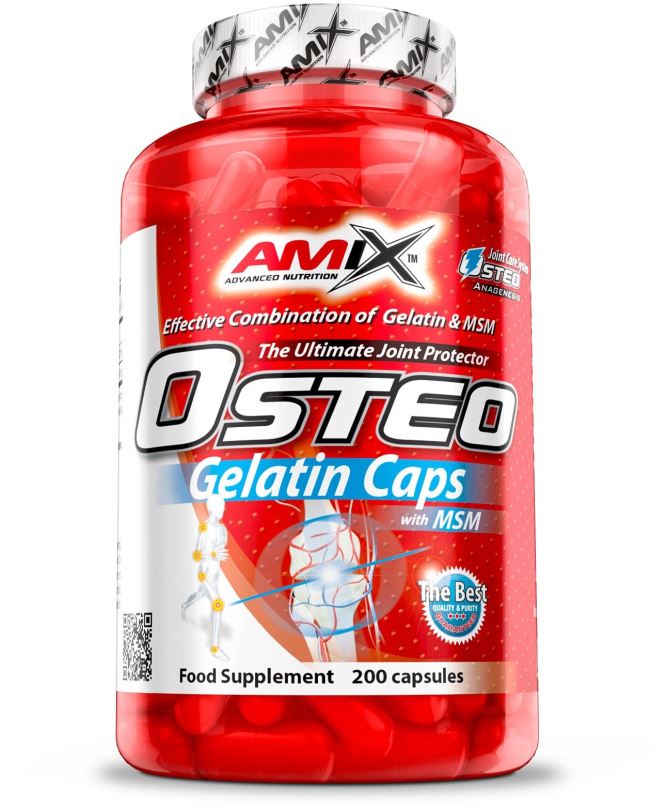 Kloubní výživa Amix Nutrition Osteo Gelatin + MSM 400 kapslí