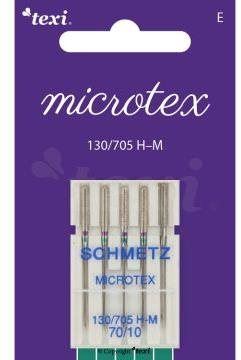 Jehly do šicího stroje Jehly na mikrovlákno Texi Microtex 130/705 H-M 5x70