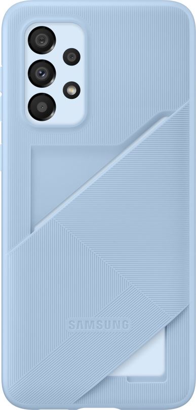 Kryt na mobil Samsung Galaxy A33 5G Zadní kryt s kapsou na kartu světle modrý
