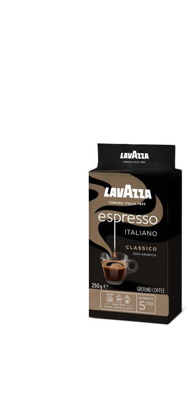Káva Lavazza Caffe Espresso, mletá, 250g, vakuově balená