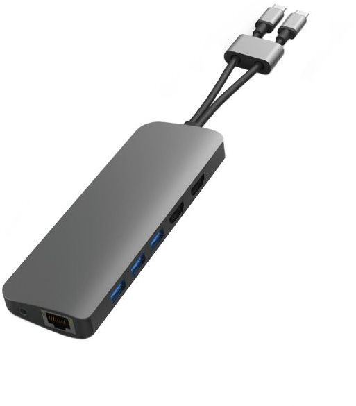 Replikátor portů HyperDrive VIPER 10 ve 2 USB-C Hub, šedý