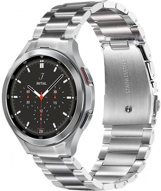 Řemínek Drakero Kovový řemínek stříbrný pro Samsung Galaxy Watch 4, 5 a 6