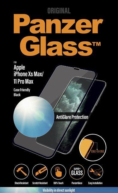 Ochranné sklo PanzerGlass Edge-to-Edge pro Apple iPhone Xs Max/11 Pro Max černé s Anti-Glare