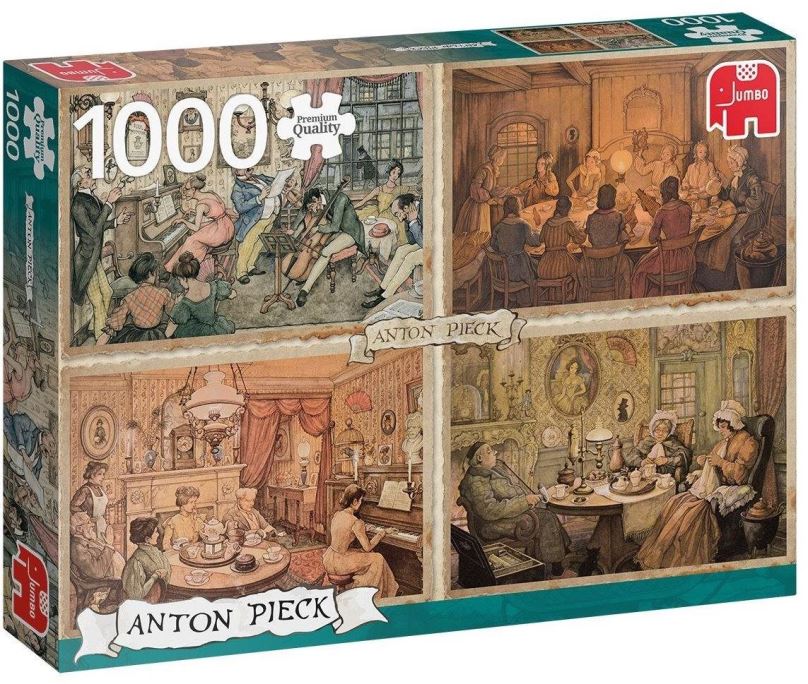 Puzzle Jumbo Puzzle Setkání v obývacím pokoji 1000 dílků