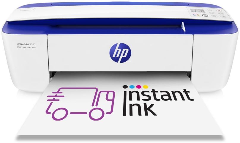 Inkoustová tiskárna HP DeskJet 3760 modrá All-in-One