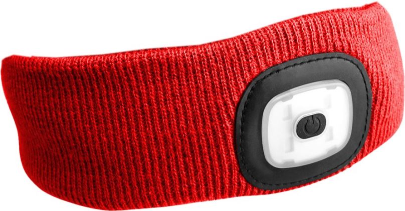 Čelenka SIXTOL 45lm, nabíjecí, USB, univerzální velikost, červená