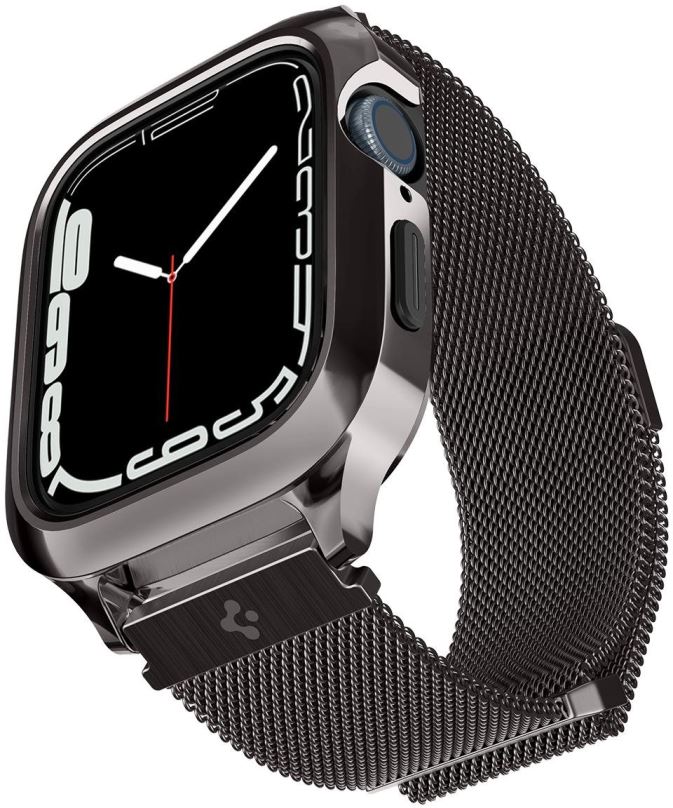 Ochranný kryt na hodinky Spigen Metal Fit Pro Graphite Apple Watch 9/8/7 45mm