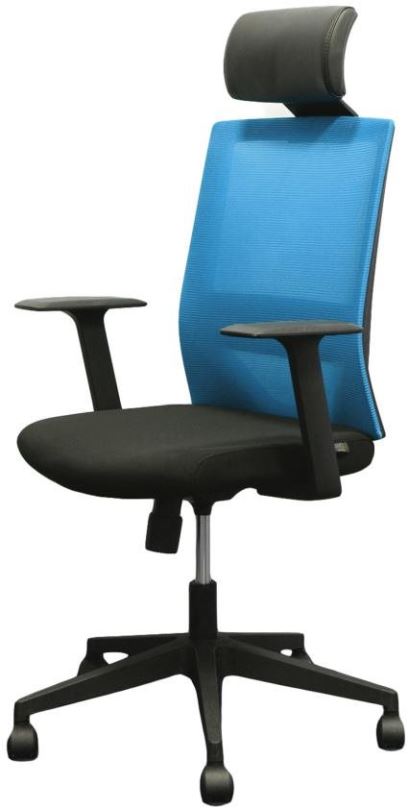 Kancelářská židle DALENOR Berry HB, textil, modrá
