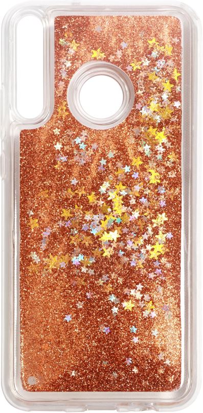 Kryt na mobil iWill Glitter Liquid Star Case pro Huawei P40 Lite E Rose Gold