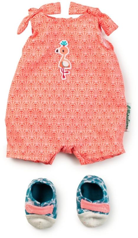 Oblečení pro panenky Lilliputiens - letní overal pro panenky + boty