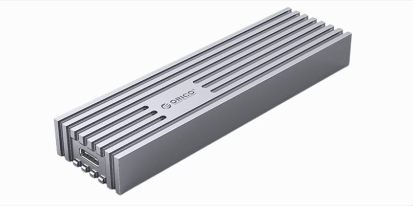 Externí box ORICO M.2 SATA SSD Enclosure (6G), šedý