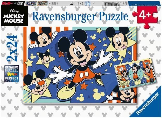 Puzzle Ravensburger puzzle 055784 Disney: Mickey Mouse 2x24 dílků