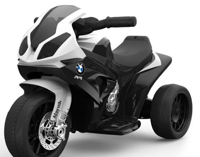 Dětská elektrická motorka BMW S 1000 RR tříkolka bílá
