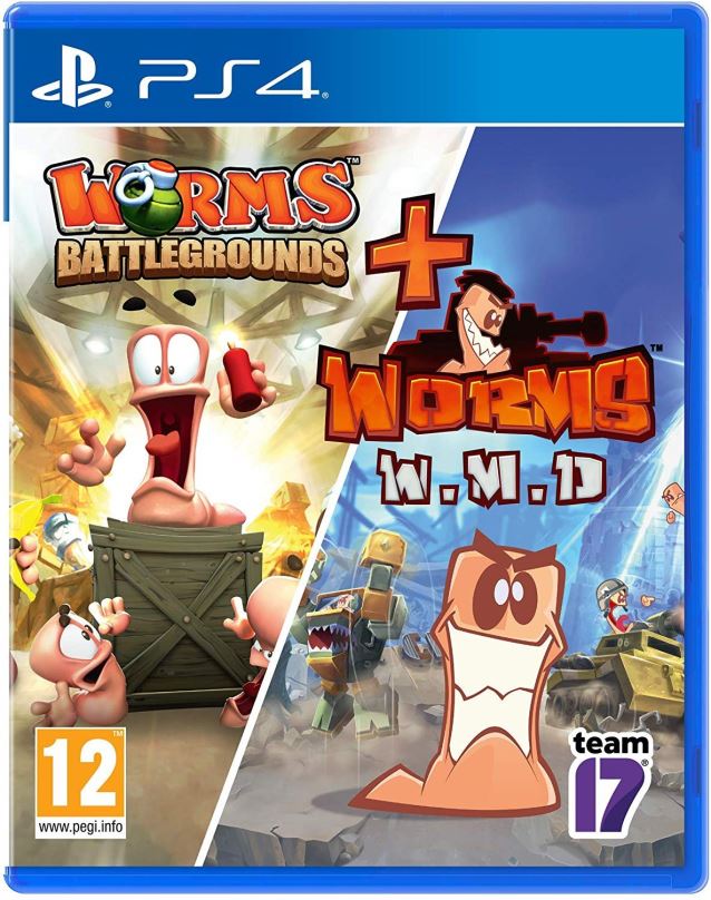 Hra na konzoli Worms Battlegrounds + Worms WMD Double Pack - PS4