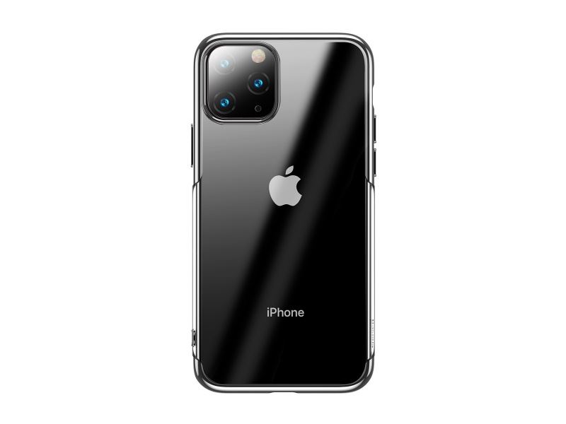 Baseus pouzdro pro Apple iPhone 11 Pro Max Shining transparentní-stříbrná