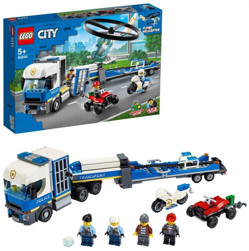 LEGO stavebnice LEGO City Police 60244 Přeprava policejního vrtulníku