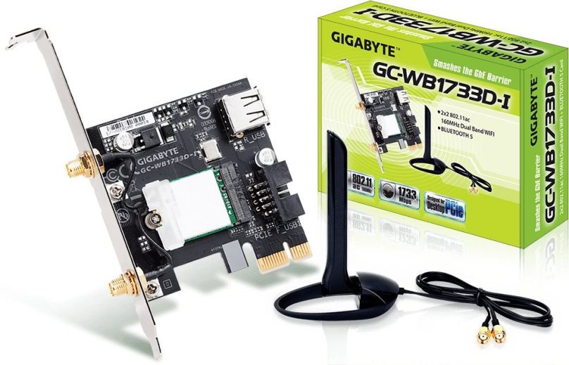 WiFi síťová karta GIGABYTE GC-WB1733D-I (rev. 1.0)