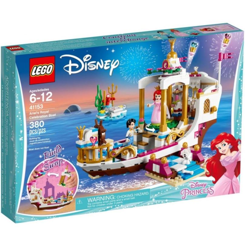 Stavebnice LEGO Disney 41153 Arielin královský člun na oslavy