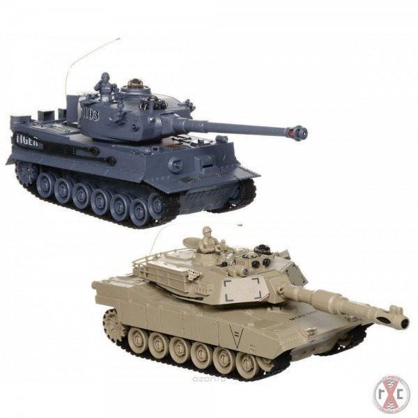 RC tank Sada bojujících tanků 2,4 GHz Abrams & German Tiger