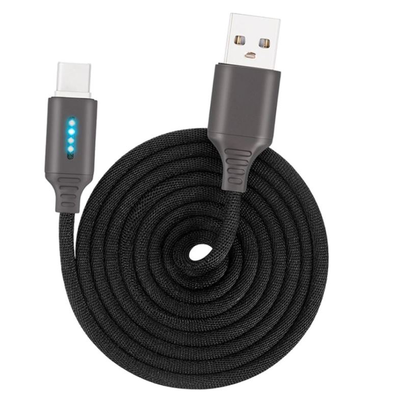 Datový dabel Lightning MFi to USB 2.0 Braided Cable 1m Gray Aluminum Alloy Type