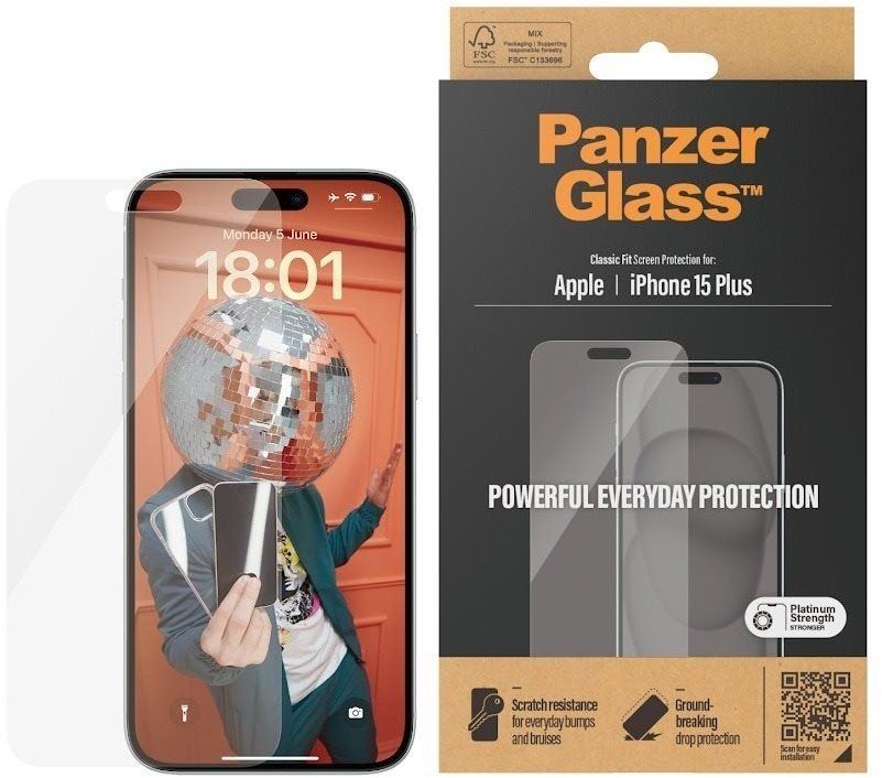 Ochranné sklo PanzerGlass Apple iPhone 15 Plus