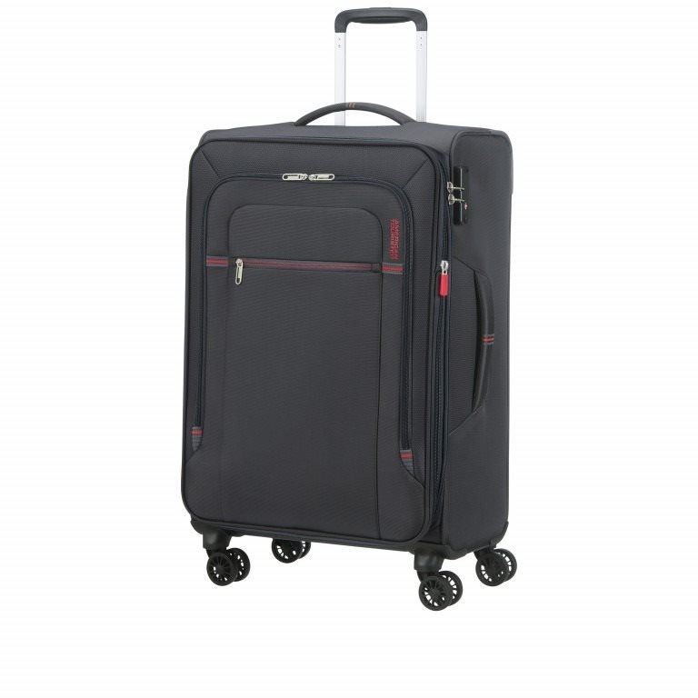 Cestovní kufr American Tourister Crosstrack Spinner 67/24 EXP Grey/Red