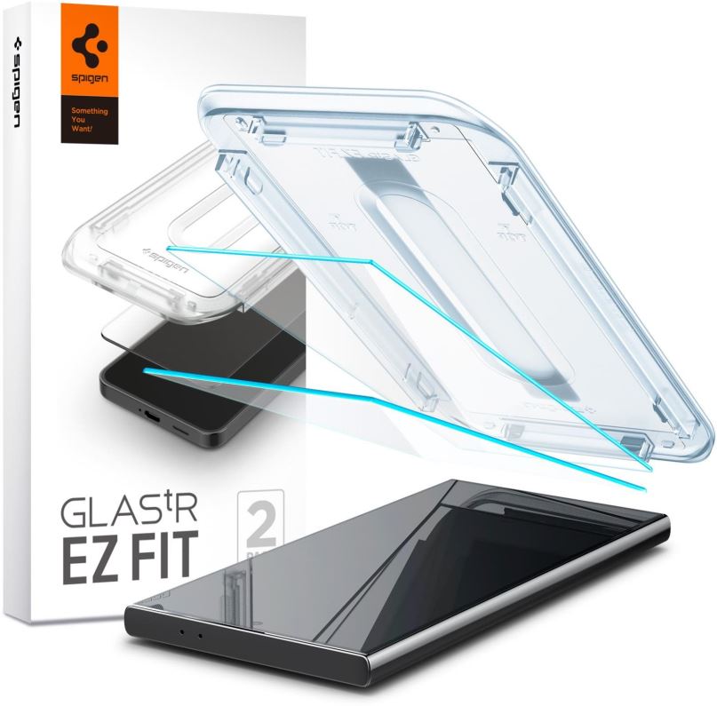 Ochranné sklo Spigen Glass tR EZ Fit HD Transparency 2 Pack Samsung Galaxy S24 Ultra