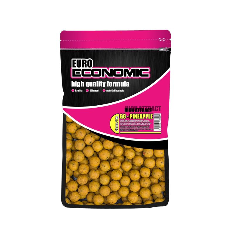 LK Baits Boilies Euro Economic G8 Pineapple 1kg 24mm