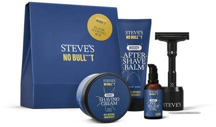 Pánská kosmetická sada STEVES No Bull***t Klasik Shaving Box 250 ml