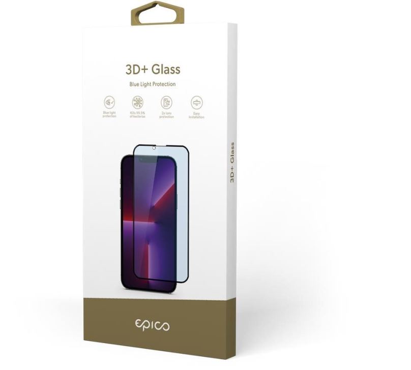 Ochranné sklo Epico 3D+ Glass Blue Light Protection IM iPhone 6/7/8/SE (2020)/SE (2022)