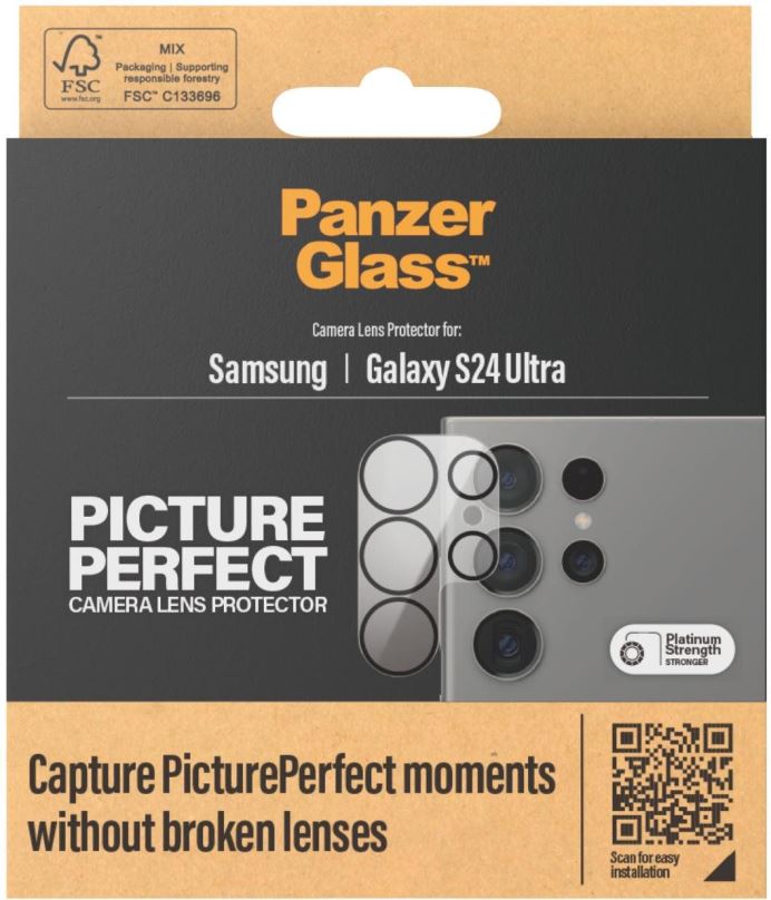 Ochranné sklo na objektiv PanzerGlass Camera Protector Samsung Galaxy S24 Ultra