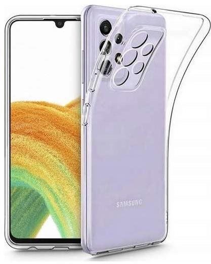 Kryt na mobil TopQ Kryt Samsung A33 5G silikon 2 mm průhledný 73898