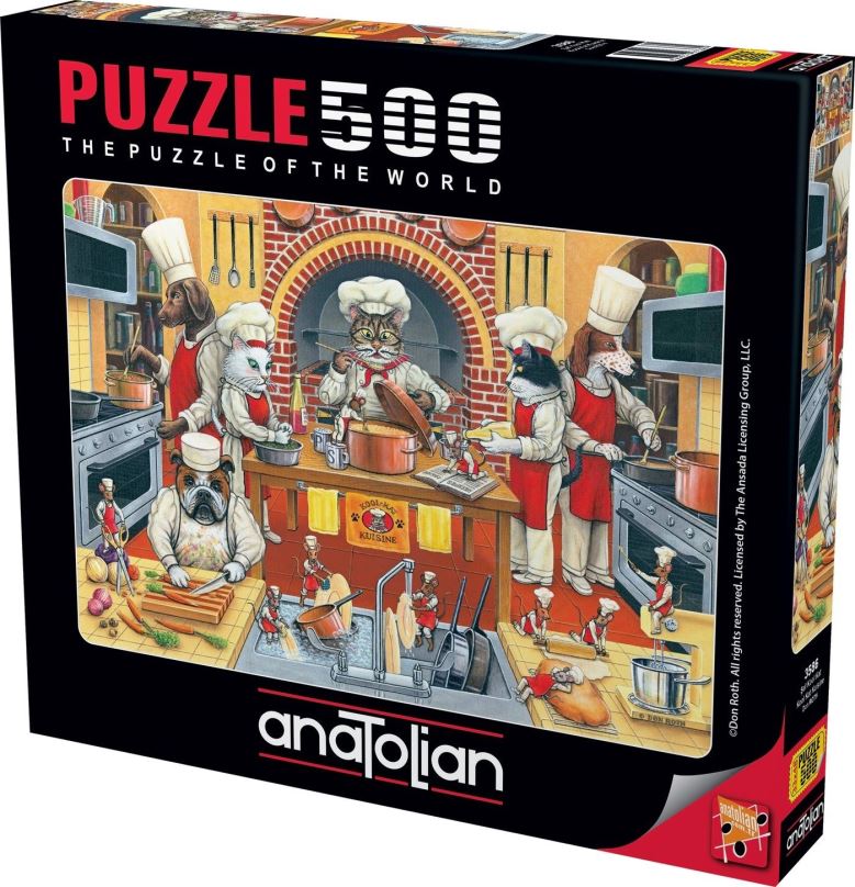 Puzzle Anatolian Puzzle Zvířecí kuchyně 500 dílků